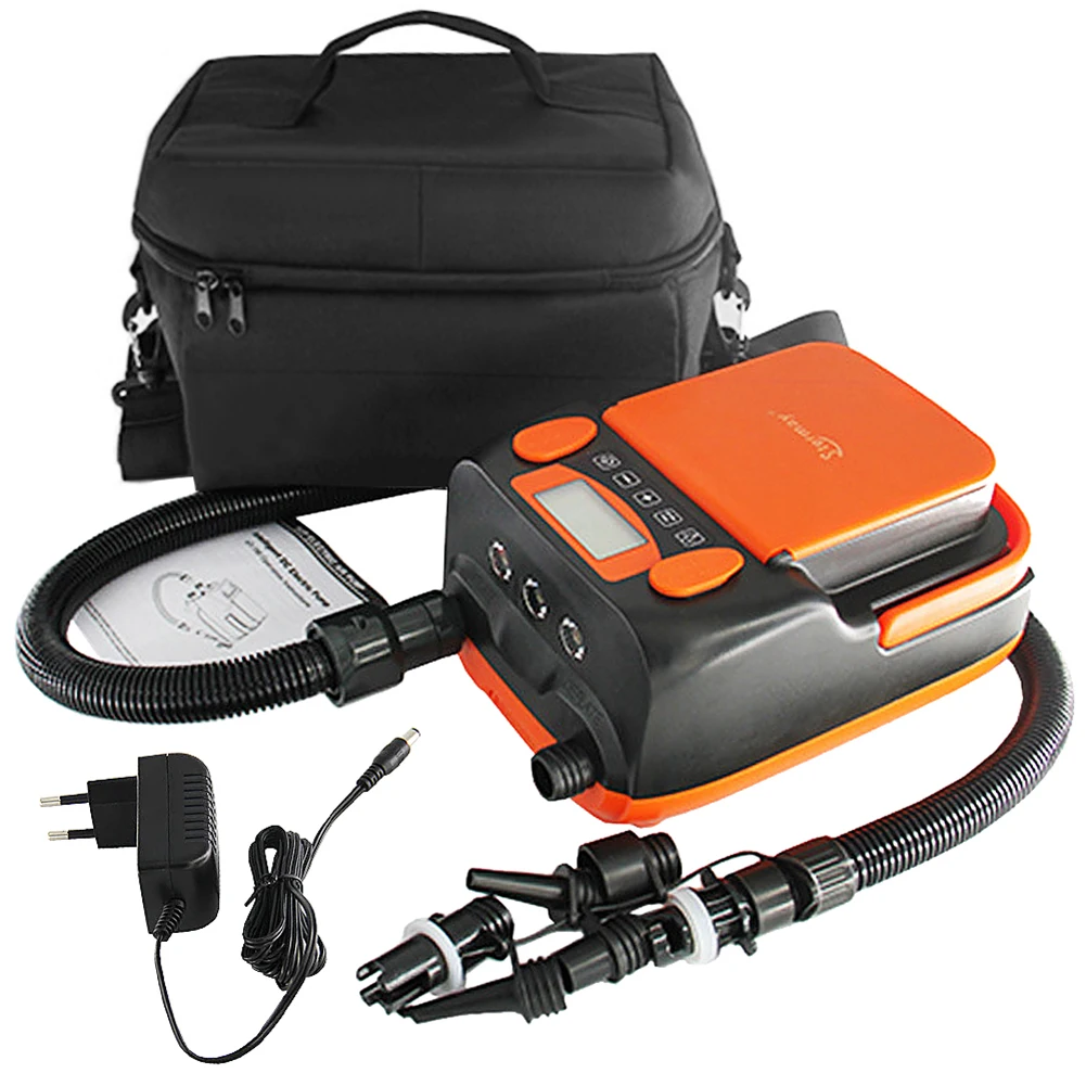 DC 12V Electric Air Pump 16/20 PSI High Pressure Auto-Off Electric Pump Inflator/Deflator For Surfboard Stand-up Paddle
DC 12V Electric Air Pump 16/20 PSI High Pressure Auto-Off Electric Pump Inflator/Deflator For Surfboard Stand-up Paddle