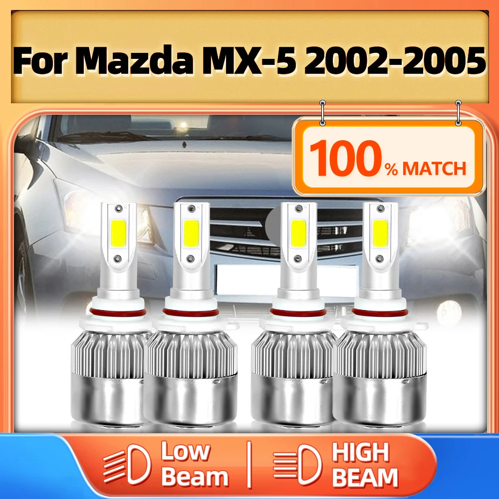 40000LM LED Car Headlight 9005 HB3 9006 HB4 Auto Headlamps Super Bright 12V 6000K White For Mazda MX-5 2002 2003 2004 2005
40000LM LED Car Headlight 9005 HB3 9006 HB4 Auto Headlamps Super Bright 12V 6000K White For Mazda MX-5 2002 2003 2004 2005