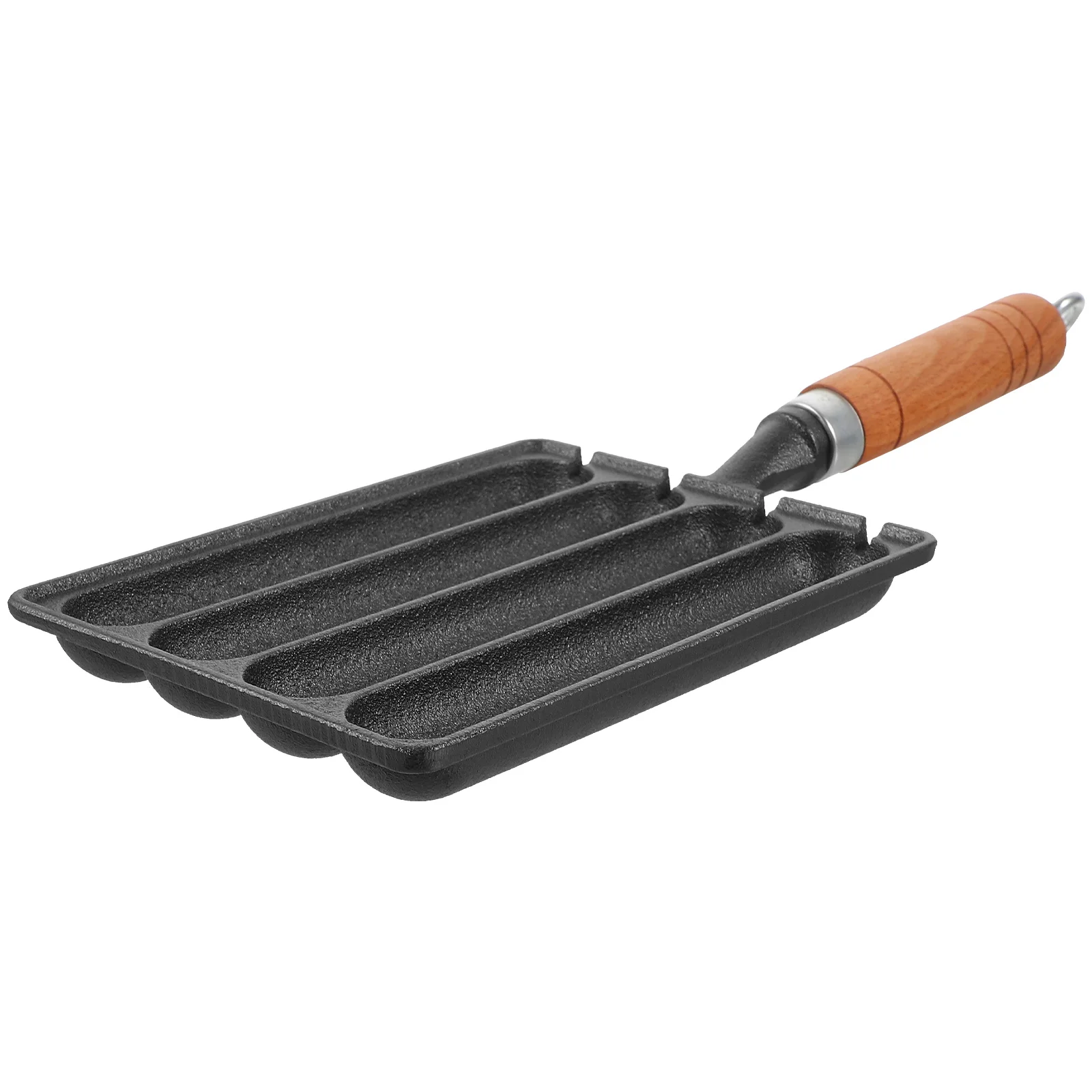 Cast Iron Sausage Fry Pan Hot Dog Baking Steaming Tool Non Stick Baking Tray With Anti Scald Wooden Handle Grill Pan
Cast Iron Sausage Fry Pan Hot Dog Baking Steaming Tool Non Stick Baking Tray With Anti Scald Wooden Handle Grill Pan