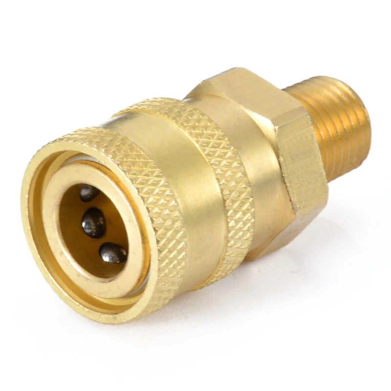 

1/4 Inch Male (MNPT) Pressure Washer Brass Quick Connect Coupler Converter Hot And Cold Power Washer Connector 2020 New Arrival