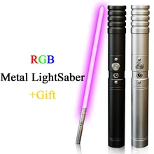 Metal Lightsaber RGB 7 Color Changing Cosplay FX Force Blaster Laser Sword LED Lock-Up Light Saber Kids Toy Children Gift
Metal Lightsaber RGB 7 Color Changing Cosplay FX Force Blaster Laser Sword LED Lock-Up Light Saber Kids Toy Children Gift