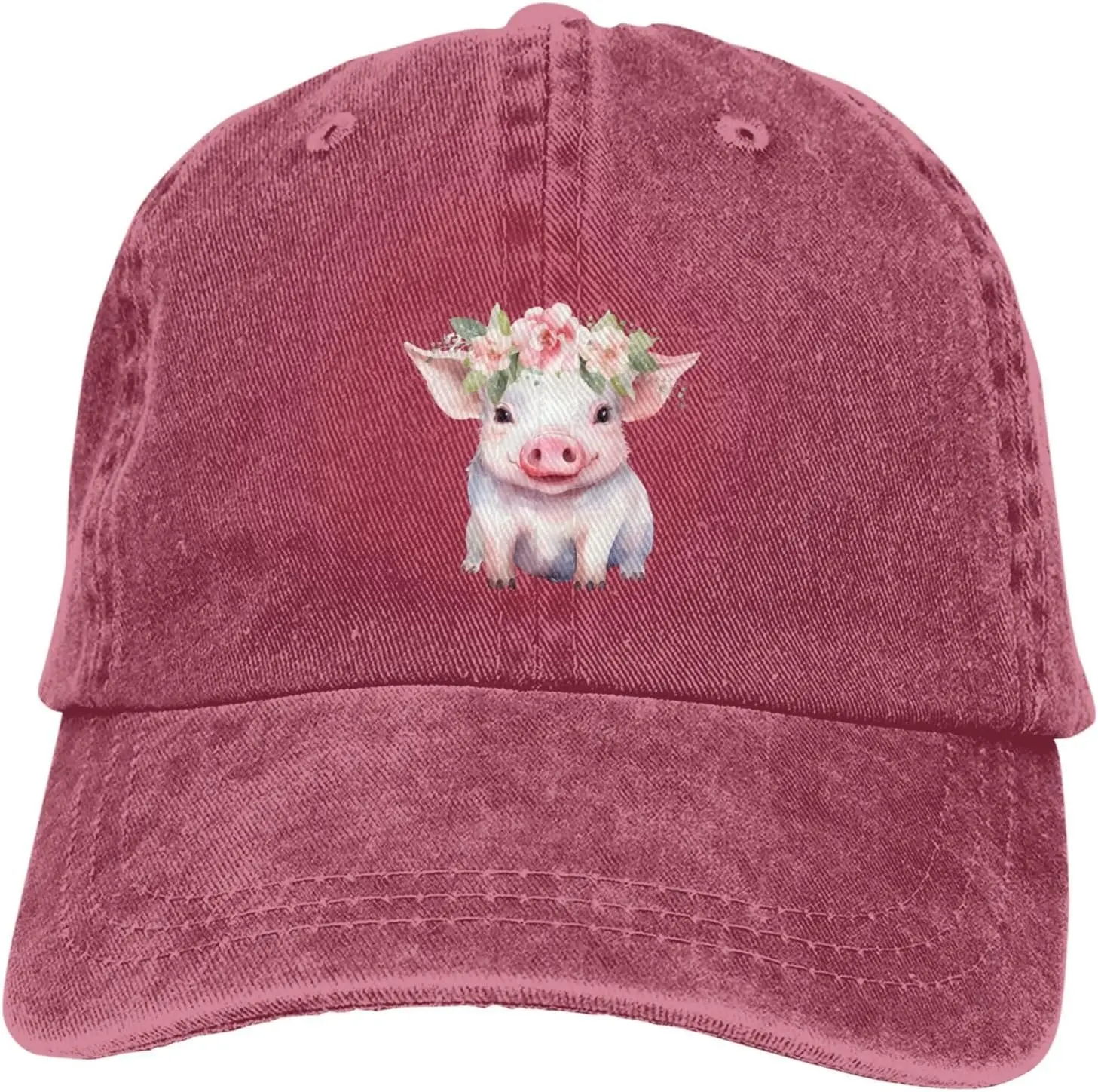 Pig Head Wreaths Distressed Adjustable Washed Denim Mens Dad Trucker Hat Baseball Ball Cap for Men
Pig Head Wreaths Distressed Adjustable Washed Denim Mens Dad Trucker Hat Baseball Ball Cap for Men