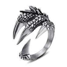 Titanium Steel Dragon Claw Ring Animal Jewelry Open Ring Outdoor EDC Punk Accessories Tools 
Titanium Steel Dragon Claw Ring Animal Jewelry Open Ring Outdoor EDC Punk Accessories Tools