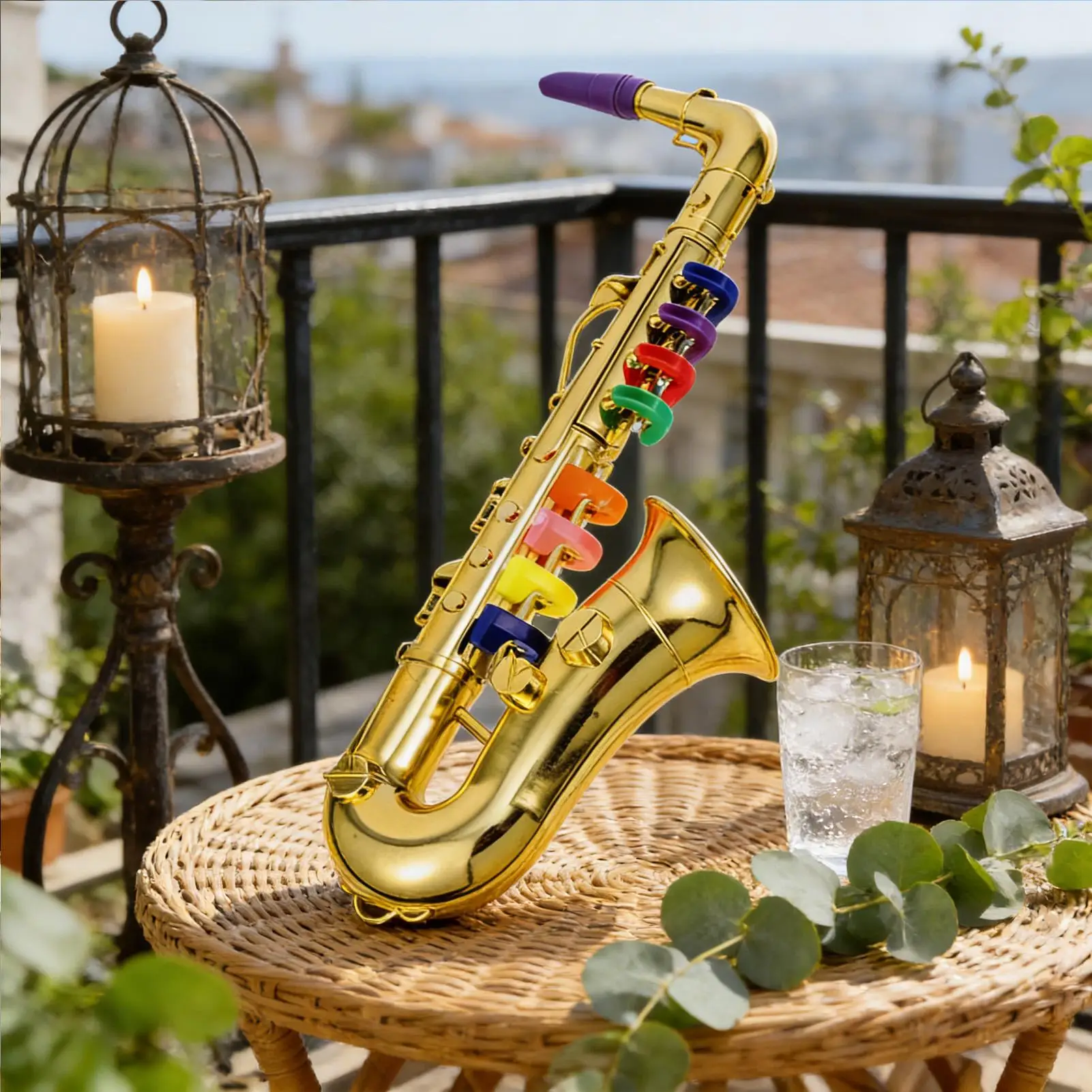 Kids Toy Saxophone Playable Musical Instrument Educational Lightweight Sax For Beginners, Party Birthday School Performance Kids Toy Saxophone Playable Musical Instrument Educational Lightweight Sax For Beginners, Party Birthday School Performance