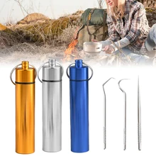 3Pcs Toothpicks Pocket Set Stainless Steel Tooth Pick Sticks Fruit Fork Reusable Toothpick With Holder For Outdoor Camping
3Pcs Toothpicks Pocket Set Stainless Steel Tooth Pick Sticks Fruit Fork Reusable Toothpick With Holder For Outdoor Camping
