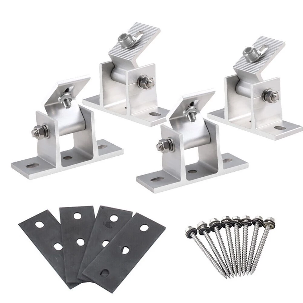 4PCS Lot Adjustable Foot Mount Solar Panel Rotatable Elevation With Angle Bracket Roof Mounting Attachment PV Systems Accessory
4PCS Lot Adjustable Foot Mount Solar Panel Rotatable Elevation With Angle Bracket Roof Mounting Attachment PV Systems Accessory