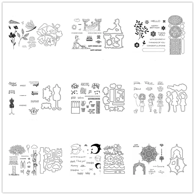 Cutting Dies Clear Stamps Catalog Animals Blossom Mother's Day Easter Holiday Scrapbooking Paper Making Craft Card
Cutting Dies Clear Stamps Catalog Animals Blossom Mother's Day Easter Holiday Scrapbooking Paper Making Craft Card