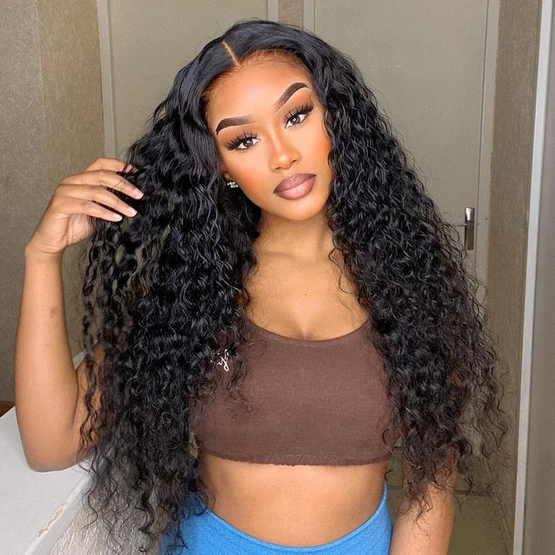 

HD Lace Front Kinky Curly Wig Brazilian Virgin Raw 13x4 13x6 Lace Front Human Hair Wig Pre Plucked With Baby Hair Whole Sale