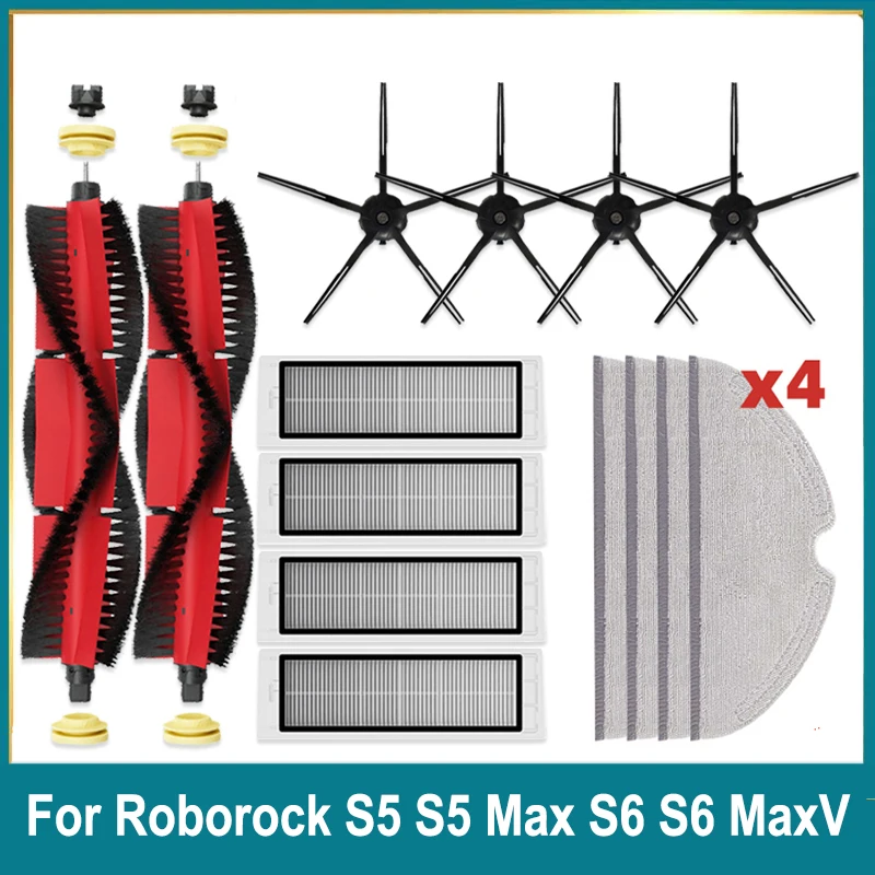 For Xiaomi Roborock S5 Max S50 S55 S5 S6 S6 MaxV S6 Pure E4 E5 Robot Vacuum Spare Parts Main Side Brush Hepa Filter Mop
For Xiaomi Roborock S5 Max S50 S55 S5 S6 S6 MaxV S6 Pure E4 E5 Robot Vacuum Spare Parts Main Side Brush Hepa Filter Mop