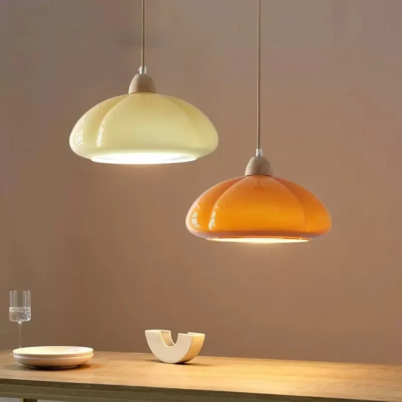Glass Pendant Light Cream LED Pumpkin Hanging Lamps For Bedroom Living Rooms Study Cafe Home Decor Illumination Luminaire
Glass Pendant Light Cream LED Pumpkin Hanging Lamps For Bedroom Living Rooms Study Cafe Home Decor Illumination Luminaire
