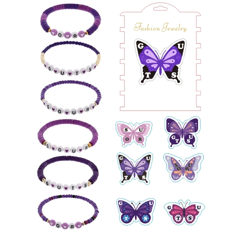 6pcs Creative Bracelets for Women Girls Singers Friendship Stretch Bracelet Gift
6pcs Creative Bracelets for Women Girls Singers Friendship Stretch Bracelet Gift