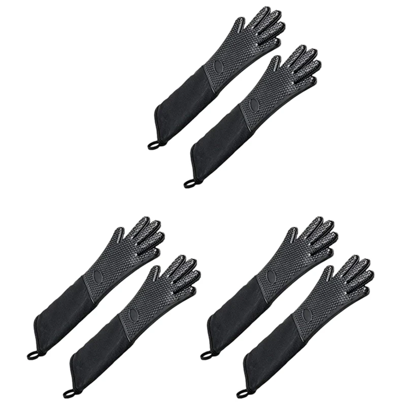 3X Extra Long Professional Silicone Oven Mitt, Heat Resistant Cooking Glove With Internal Cotton For Kitchen,Bbq
3X Extra Long Professional Silicone Oven Mitt, Heat Resistant Cooking Glove With Internal Cotton For Kitchen,Bbq