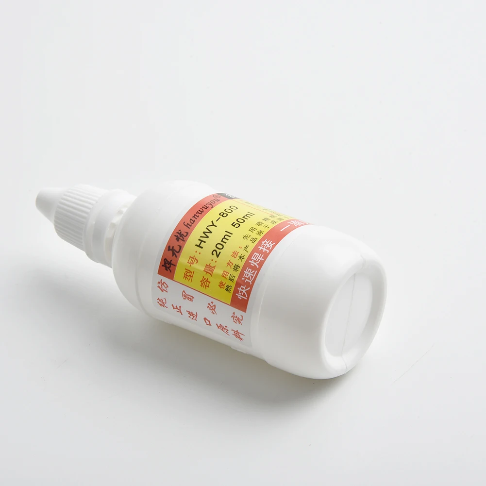 50ml Flux Soldering Paste Liquid Solder DurableTool Stainless Steel Quick Welding Water Liquid Solders Non-toxic Copper HLY-800
50ml Flux Soldering Paste Liquid Solder DurableTool Stainless Steel Quick Welding Water Liquid Solders Non-toxic Copper HLY-800