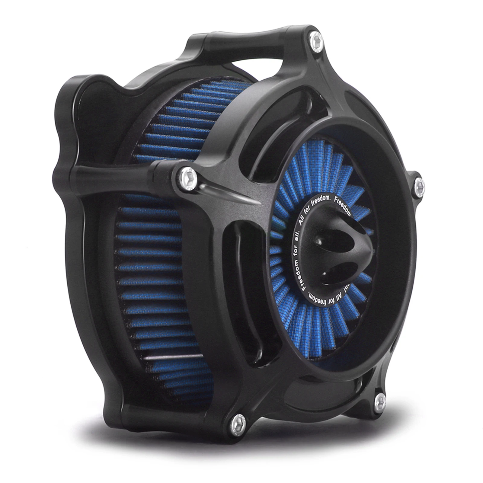 

BLUE Filter element with Black Turbine Air Cleaner intake For Harley Touring Softail Dyna Sportster 1200 883 Forty Eight