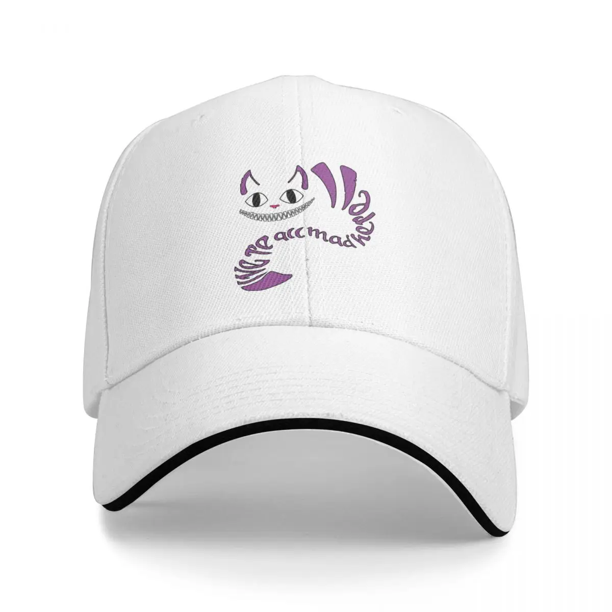 

We're All Mad Here Cap Baseball Cap cap Sunscreen horse hat Men's cap Women's