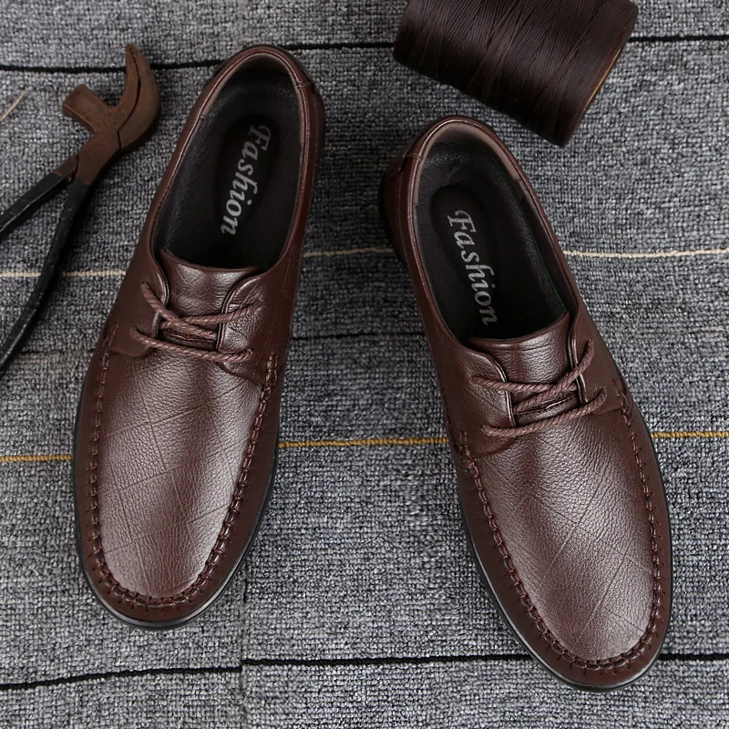 Mens High Quality Casual Shoes Genuine Leather Lace Up Luxury Oxfords Male Formal Shoes Social Male Flats Soft Gentleman Shoes
Mens High Quality Casual Shoes Genuine Leather Lace Up Luxury Oxfords Male Formal Shoes Social Male Flats Soft Gentleman Shoes