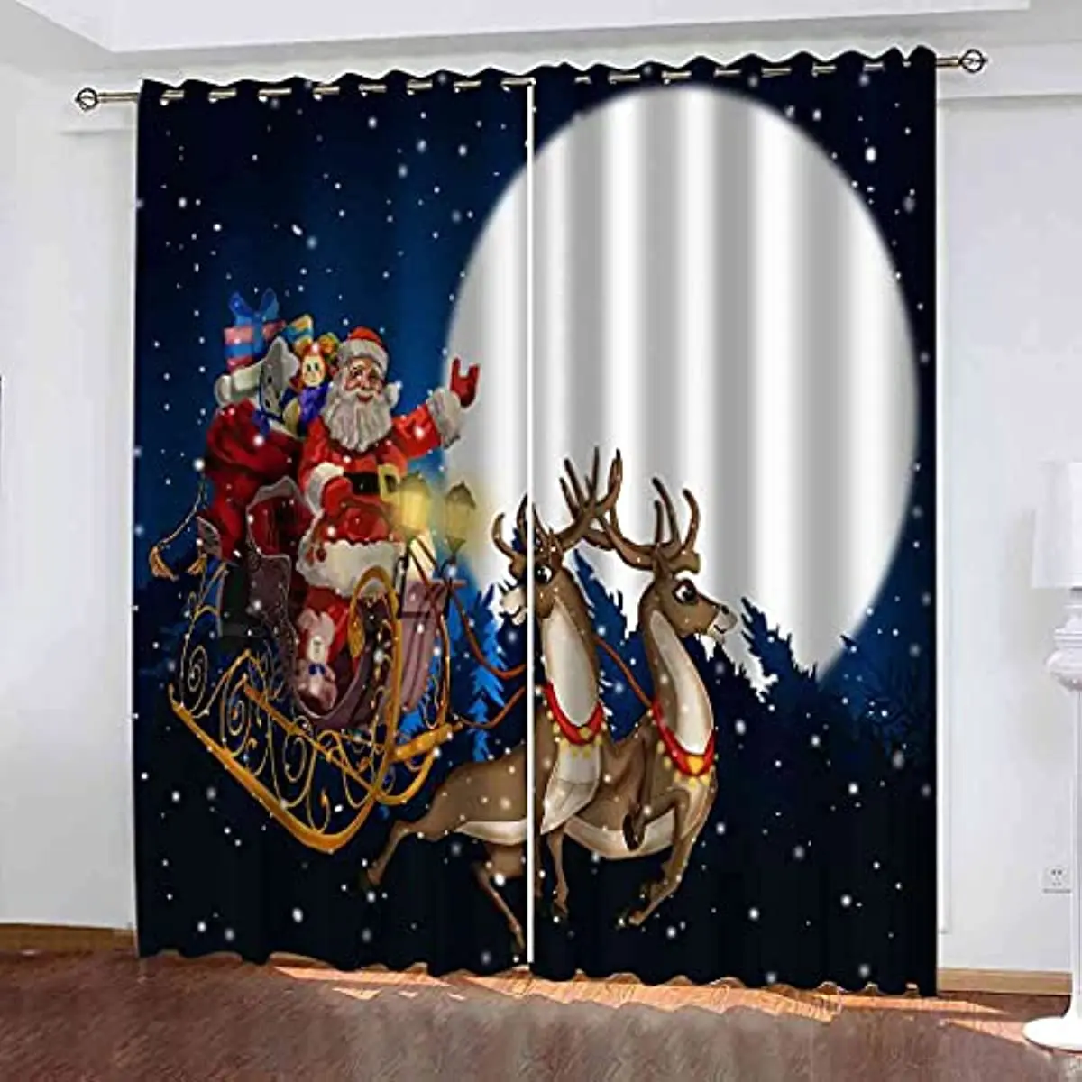 Santa Claus Christmas Decoration Christmas Blackout Curtains 3D Print Window Curtain Bedroom Living Room Decor Window Treatments
Santa Claus Christmas Decoration Christmas Blackout Curtains 3D Print Window Curtain Bedroom Living Room Decor Window Treatments