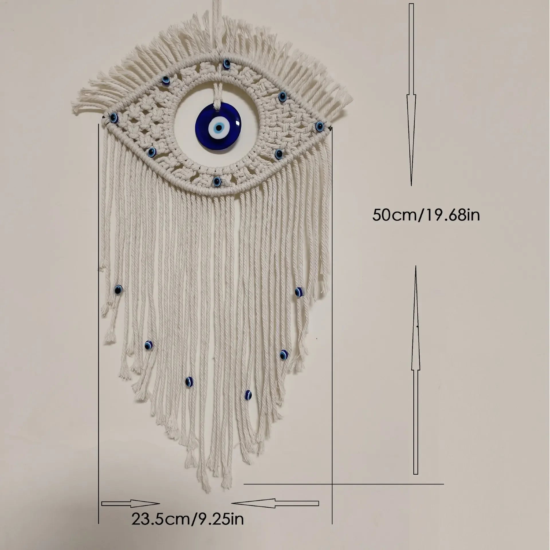 Turkish Blue Evil Eye Wall Hanging - Handcrafted Glass Protection Amulet 1 S16bcb62e1f9a4b23ab3eaa7f1499e3c6m