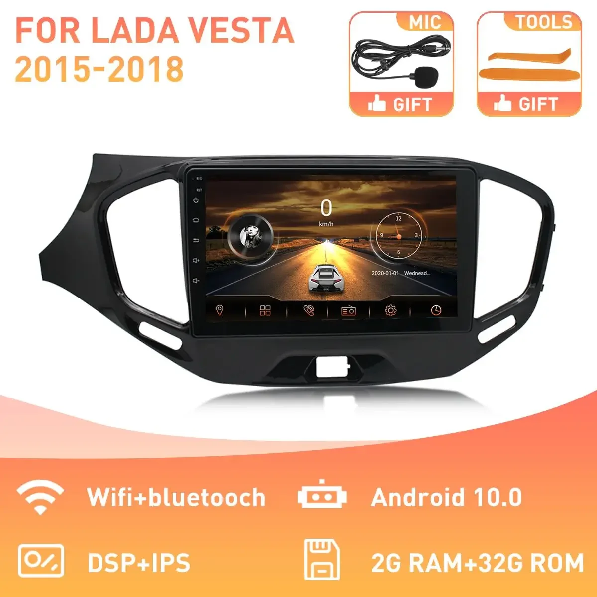 2 din Android 10 автомобильный радиоприемник, мультимедийный видеоплеер Carplay 4G Wifi gps для LADA Vesta Cross Sport 2015 2016 2017 2018
2 din Android 10 автомобильный радиоприемник, мультимедийный видеоплеер Carplay 4G Wifi gps для LADA Vesta Cross Sport 2015 2016 2017 2018