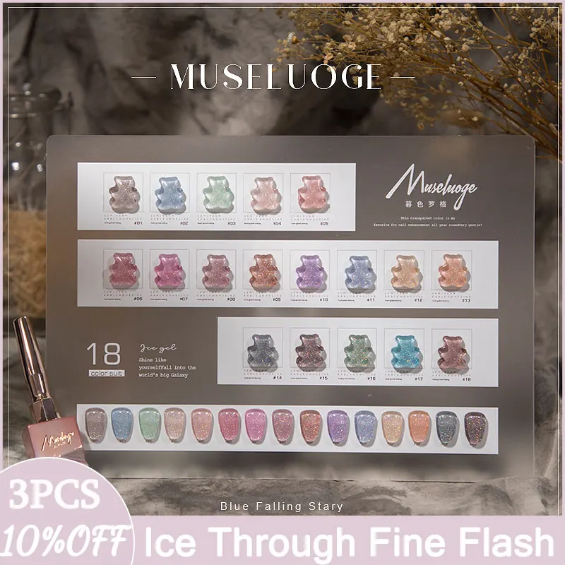 MUSELUOGE Ice Through Gel Nail Polish 15ml Fine Flash Emerald Green Nail Varnish Semi Permanent Soak Off UV Gel For Nail Salon
MUSELUOGE Ice Through Gel Nail Polish 15ml Fine Flash Emerald Green Nail Varnish Semi Permanent Soak Off UV Gel For Nail Salon