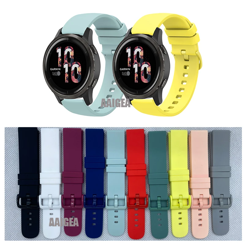 20/22mm New Silicone Band Strap for Garmin Vivoactive 3 4/Vivomove HR/Venu2 45mm/Forerunner 255 55 158 Replacement Wristbands
20/22mm New Silicone Band Strap for Garmin Vivoactive 3 4/Vivomove HR/Venu2 45mm/Forerunner 255 55 158 Replacement Wristbands