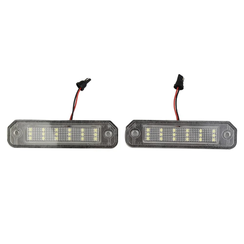 

2pcs LED White License Plate Light 8V-15V 6000K-6500K 3W For Honda Civic EJ EK EM EK9 EK4 Del Sol 92-00 3528SMD External Light