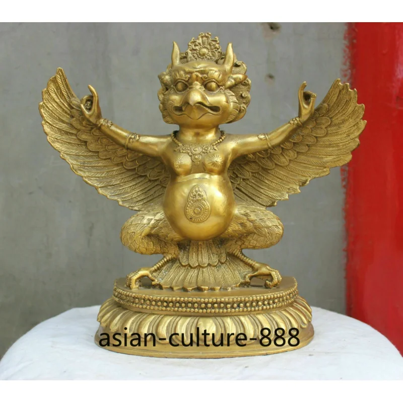 11 дюймов китайская тибетская буддистская Бронзовая статуя красного крыла Гарда птица орла Будды
11 дюймов китайская тибетская буддистская Бронзовая статуя красного крыла Гарда птица орла Будды