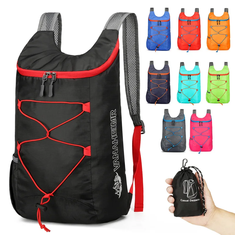 Multifunctional Outdoor Folding Backpack High Density Lightweight Waterproof Nylon Fabric Sports Bag for Camping Hiking Travel
Multifunctional Outdoor Folding Backpack High Density Lightweight Waterproof Nylon Fabric Sports Bag for Camping Hiking Travel