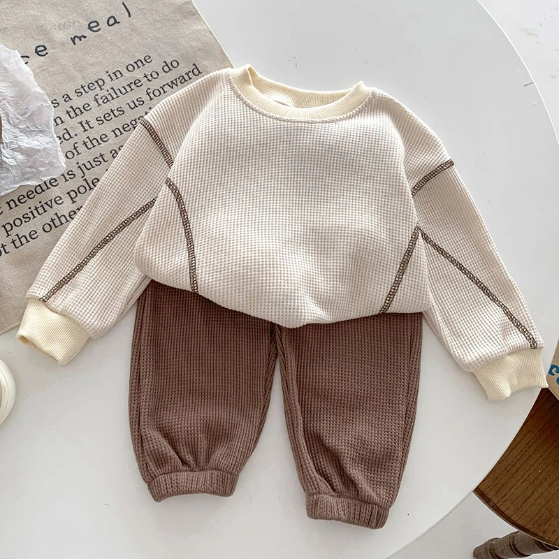 Infant Kids Baby Girls Boys Long Sleeve Tops + Pants Clothing Sets Leisure Loose Baby Girl Boy Children's Clothes Suit 
Infant Kids Baby Girls Boys Long Sleeve Tops + Pants Clothing Sets Leisure Loose Baby Girl Boy Children's Clothes Suit