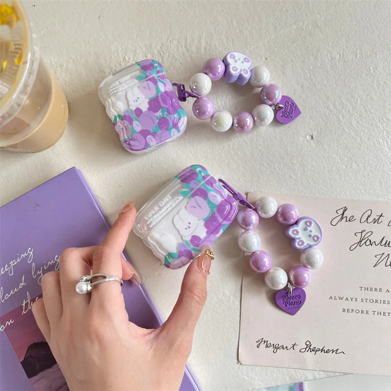Purple Flower Cute Rabbit Case for AirPods Pro2 Airpod Pro 1 2 3 Bluetooth Earbuds Charging Box Protective Earphone Case Cover
Purple Flower Cute Rabbit Case for AirPods Pro2 Airpod Pro 1 2 3 Bluetooth Earbuds Charging Box Protective Earphone Case Cover