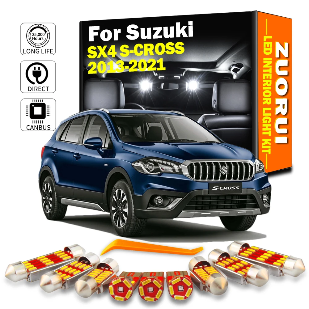 ZUORUI 10Pcs Canbus Car LED Interior Map Dome Light Kit For Suzuki SX4 S-CROSS 2013 2014 2015 2016 2017 2018 2019 2020 2021
ZUORUI 10Pcs Canbus Car LED Interior Map Dome Light Kit For Suzuki SX4 S-CROSS 2013 2014 2015 2016 2017 2018 2019 2020 2021