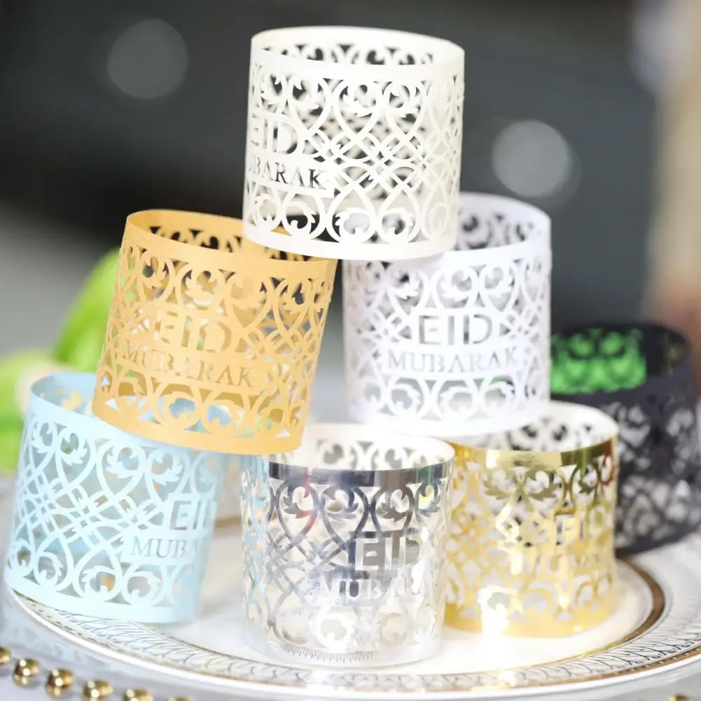 50Pcs Napkin Rings Hollow Reflective Iridescent Convenient Festive Paper Napkin Rings Table Decor ramadandecoration 2023
50Pcs Napkin Rings Hollow Reflective Iridescent Convenient Festive Paper Napkin Rings Table Decor ramadandecoration 2023