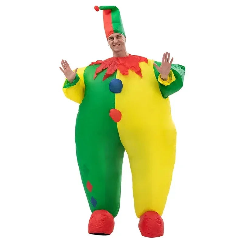 

Inflatable Halloween Circus clown Cartoon character Mascot Costume Advertising Adult Fancy Dress Party Animal carnival prop toy