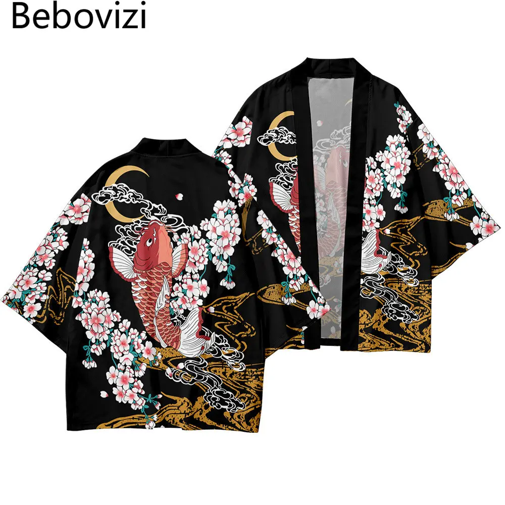 Fish Print Japanese Style Traditional Kimono Women Men Streetwear Beach Cardigan Yukata Fashion Haori Shirts Tops Plus Size 6XL
Fish Print Japanese Style Traditional Kimono Women Men Streetwear Beach Cardigan Yukata Fashion Haori Shirts Tops Plus Size 6XL