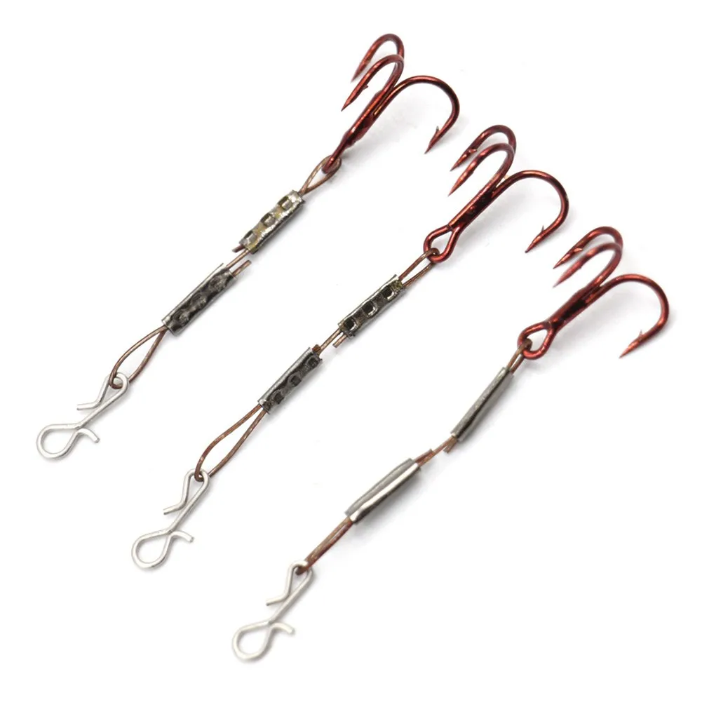 Durable Treble Hooks High Quality Lure Perch Predator Random Color Set Stainless Steel Treble Hook Pike Lure Tool
Durable Treble Hooks High Quality Lure Perch Predator Random Color Set Stainless Steel Treble Hook Pike Lure Tool