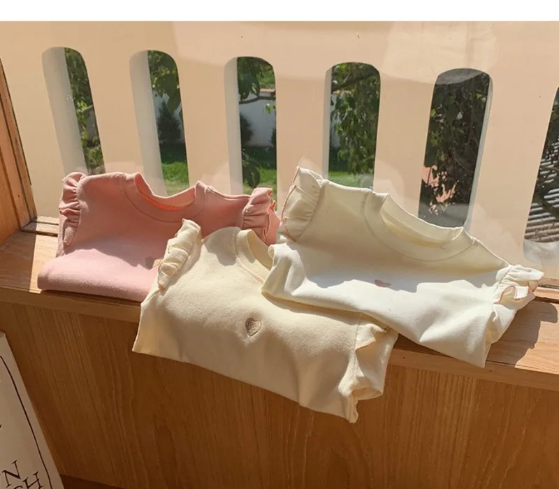 1-8Y طفل الفتيات طويلة الأكمام تي شيرت 2025 الخريف جديد طفل رقيقة المخملية أفخم قاعدة قميص الأطفال الحب المطرزة قميص بلايز 1-8Y طفل الفتيات طويلة الأكمام تي شيرت 2025 الخريف جديد طفل رقيقة المخملية أفخم قاعدة قميص الأطفال الحب المطرزة قميص بلايز