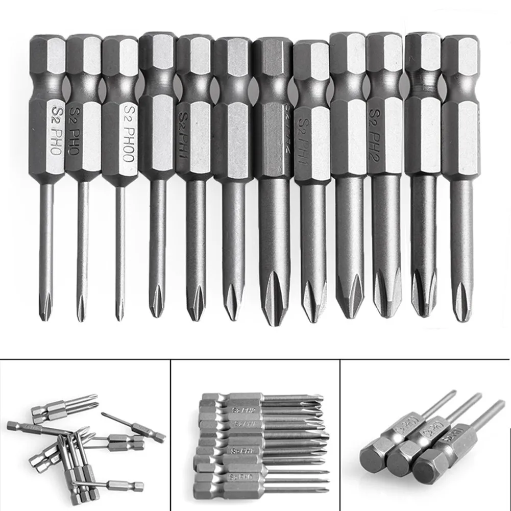 12Pcs 50mm 1/4 Inch Hex Shank Magnetic Alloy Steel PH Cross Screwdriver Bits Electric Screwdriver Quick Change Maintenance Tools
12Pcs 50mm 1/4 Inch Hex Shank Magnetic Alloy Steel PH Cross Screwdriver Bits Electric Screwdriver Quick Change Maintenance Tools