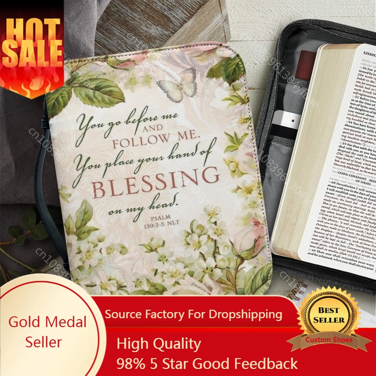 Bible Cover Case for Women Leather Zippered Handle Handbag Exquisite Bible Bag With Pockets Customiz Study Book Holy Storage Bag
Bible Cover Case for Women Leather Zippered Handle Handbag Exquisite Bible Bag With Pockets Customiz Study Book Holy Storage Bag