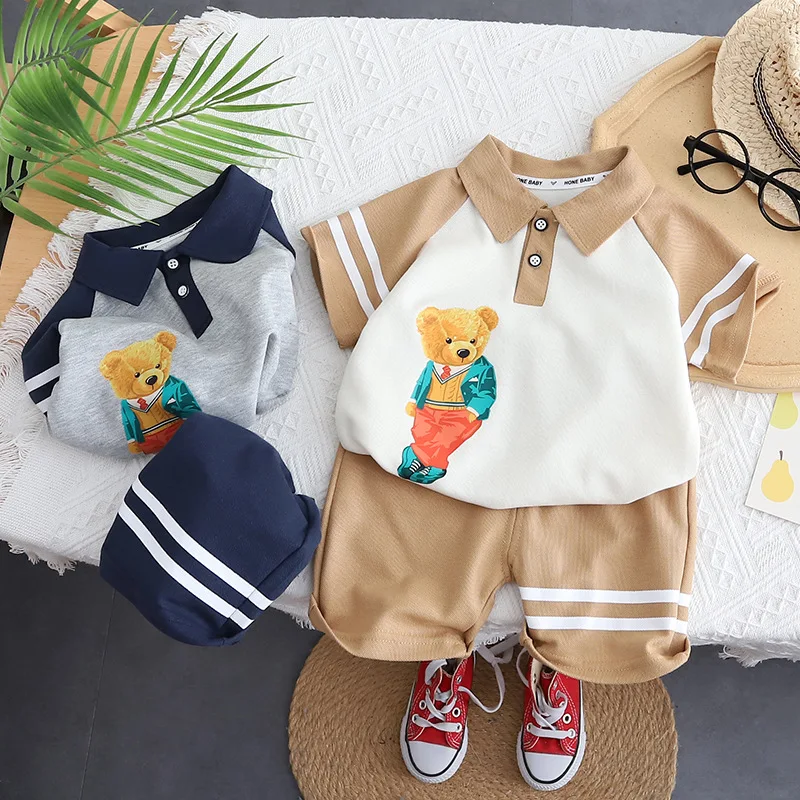 Boys Clothes Sets Summer Children Polo T-shirts Shorts 2pcs Tracksuit For Baby Boy 1 To 5 Years Kids Sports Suit Costume Outfit
Boys Clothes Sets Summer Children Polo T-shirts Shorts 2pcs Tracksuit For Baby Boy 1 To 5 Years Kids Sports Suit Costume Outfit