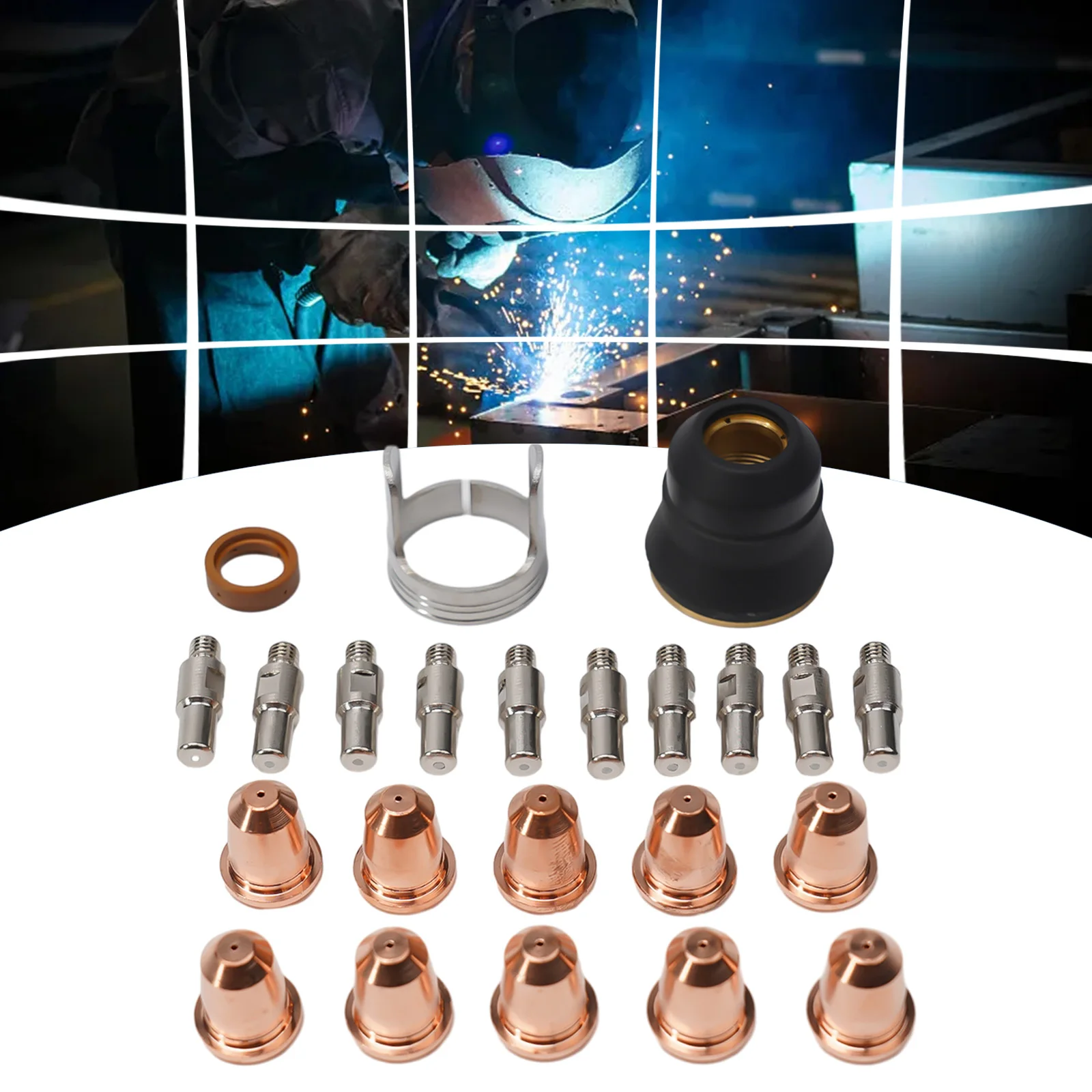 Brand New Plasma Nozzle Kit Welding Useful 20 P 251 20P Accessories Fits For FORNEY Easy Weld Plasma Electrode
Brand New Plasma Nozzle Kit Welding Useful 20 P 251 20P Accessories Fits For FORNEY Easy Weld Plasma Electrode