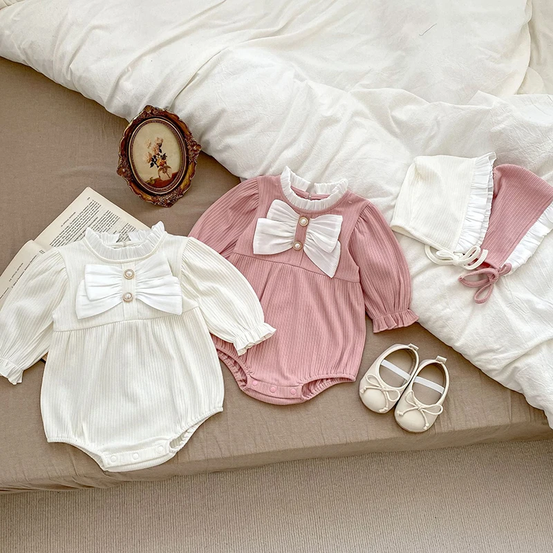 Toddler Baby Girl Romper+Hat Long Sleeved Cotton Splicing Newborn Baby Girl Jumpsuit Autumn Spring 0-24M Baby Girl Clothing
Toddler Baby Girl Romper+Hat Long Sleeved Cotton Splicing Newborn Baby Girl Jumpsuit Autumn Spring 0-24M Baby Girl Clothing
