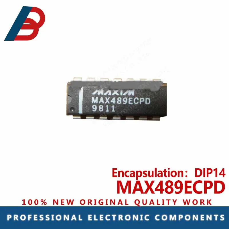 

10pcs MAX489ECPD package DIP14 low power conversion chip receiver transceiver