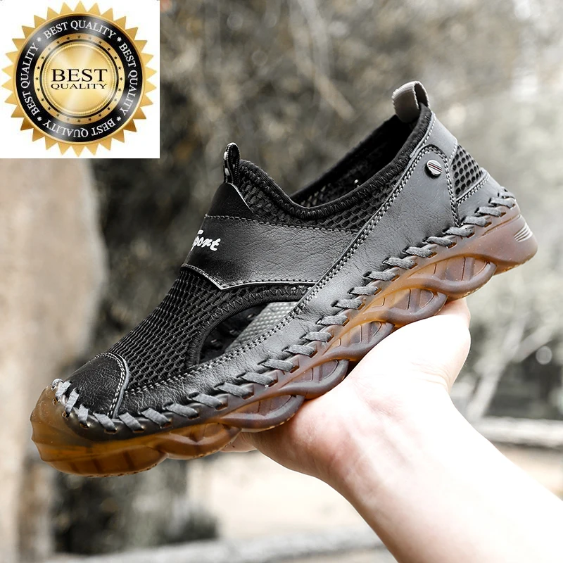 Leather High quality outdoor Genuine sandals men shoes hiking Comfortable 2024 summer male men's casual Beach sandalias Big Size
Leather High quality outdoor Genuine sandals men shoes hiking Comfortable 2024 summer male men's casual Beach sandalias Big Size