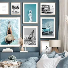 Beach Surfer Woman Coconut Tree Motorcycle Sky Wall Art Canvas Painting Nordic Posters And Prints Wall Pictures For Living Room
Beach Surfer Woman Coconut Tree Motorcycle Sky Wall Art Canvas Painting Nordic Posters And Prints Wall Pictures For Living Room