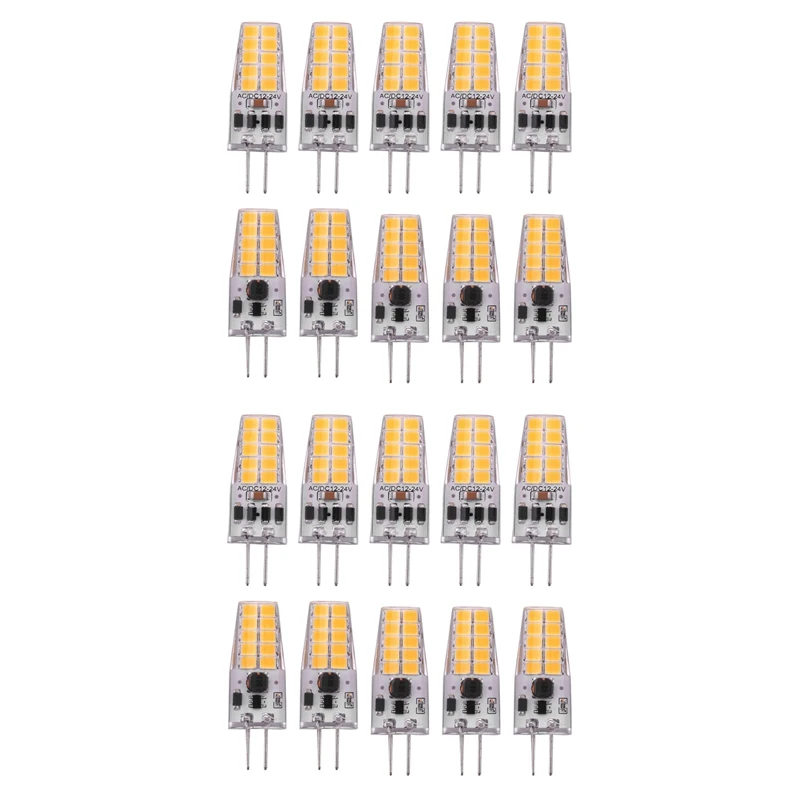 20 шт., ЛАМПОЧКА G4 Светодиодный AC/DC12V-24V 3W, светодиодный G4, светодиодная лампа G4 с углом луча 360, светильник 2835SMD, заменяет галогеновую лампу 30 Вт, с теплым белым светом
20 шт., ЛАМПОЧКА G4 Светодиодный AC/DC12V-24V 3W, светодиодный G4, светодиодная лампа G4 с углом луча 360, светильник 2835SMD, заменяет галогеновую лампу 30 Вт, с теплым белым светом