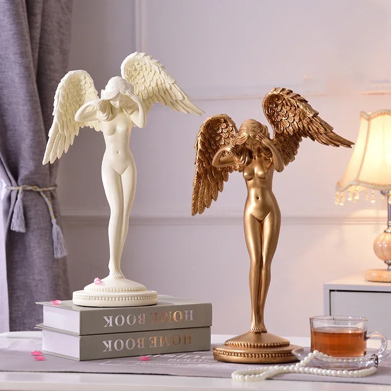 European Creative Figurines Statues Beauty Angel Sculpture Home Furnishing Decoration Crafts Arts House Mascot Resin Ornament
European Creative Figurines Statues Beauty Angel Sculpture Home Furnishing Decoration Crafts Arts House Mascot Resin Ornament