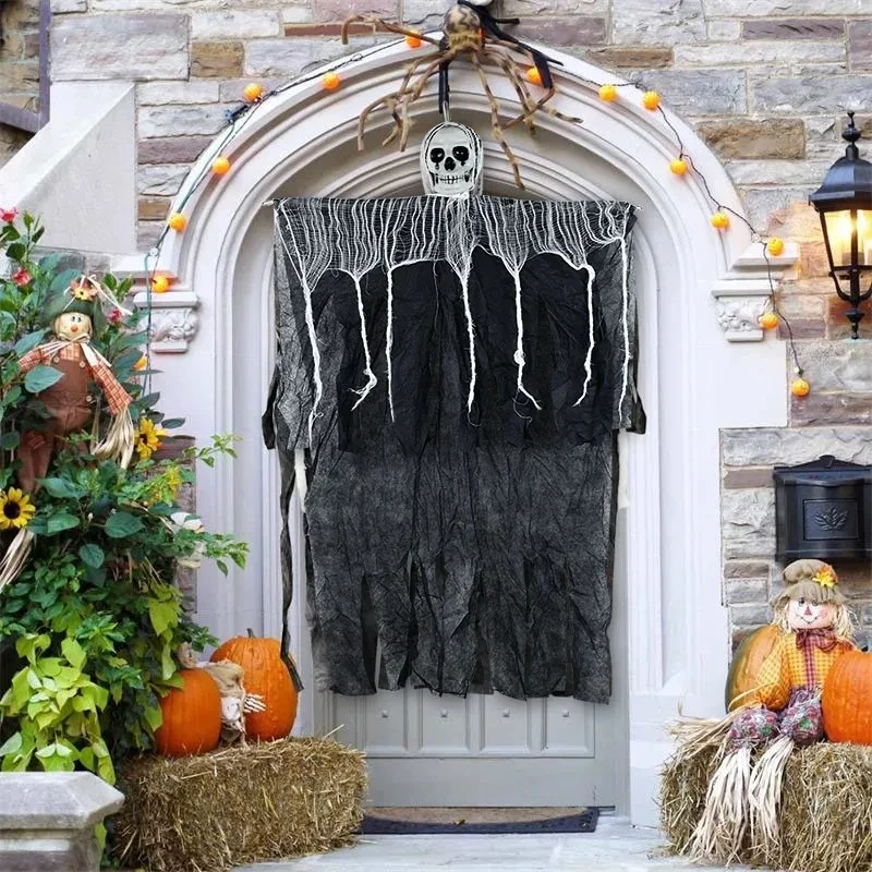 

Halloween Horror Skull Hanging Decorations Ghost Outdoor Haunted House Scary Pendant Props Halloween Party Decorations Supplies