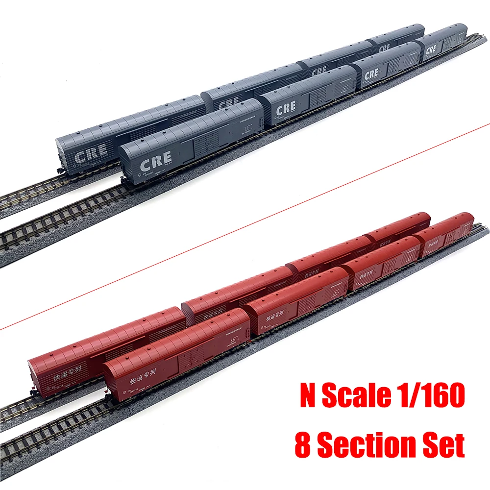 N Scale 1/160 Model Train PB Boxcar Truck Car Compartment 8 Section Set Train Model Car Compartment Toy
N Scale 1/160 Model Train PB Boxcar Truck Car Compartment 8 Section Set Train Model Car Compartment Toy