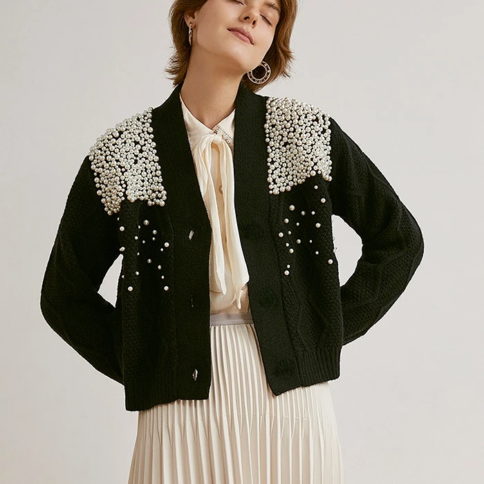 TEELYNN High QualityHand Beaded Pearl Sweater For Women Cardigans Vintage Robe Autumn Winter Sweaters Coat Outwear 2022 Party
TEELYNN High QualityHand Beaded Pearl Sweater For Women Cardigans Vintage Robe Autumn Winter Sweaters Coat Outwear 2022 Party