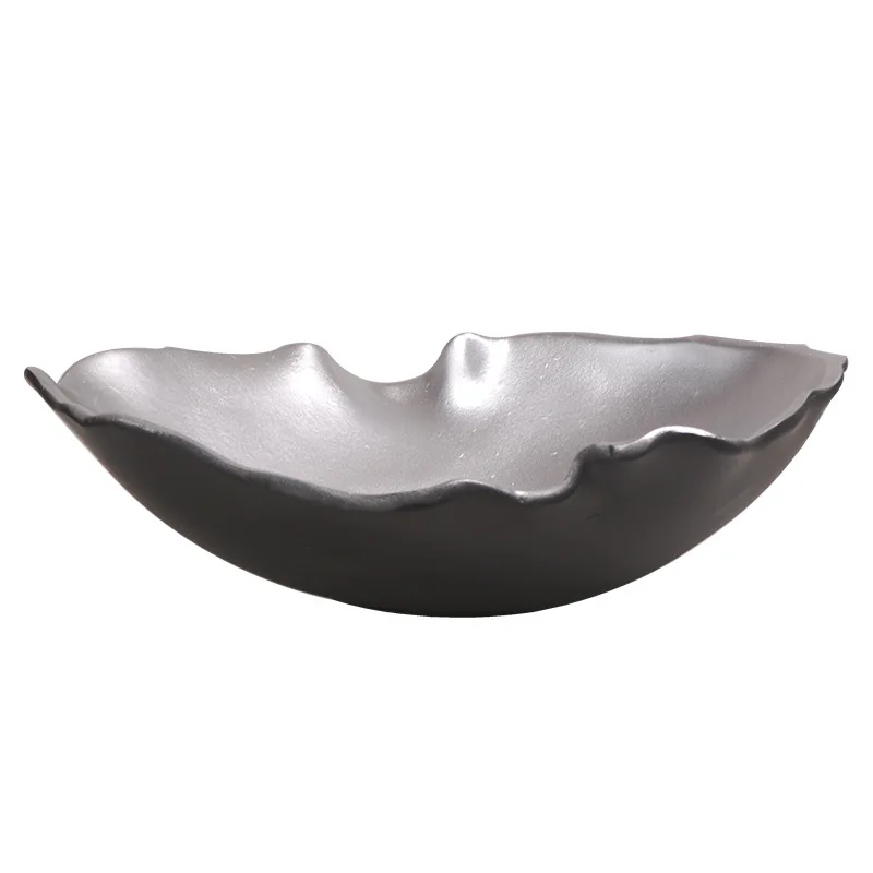 Circular irregular tray, fruit tray, modern light luxury model room, living room,dining table decoration,home storage decoration
Circular irregular tray, fruit tray, modern light luxury model room, living room,dining table decoration,home storage decoration